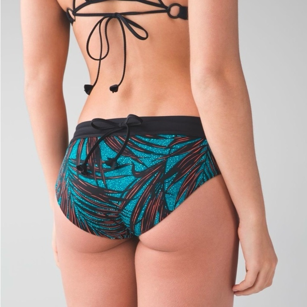 Lululemon Tidal Flow Bottom Palm Lace Tofino Teal Grapefruit/Black/Tofino Teal‍